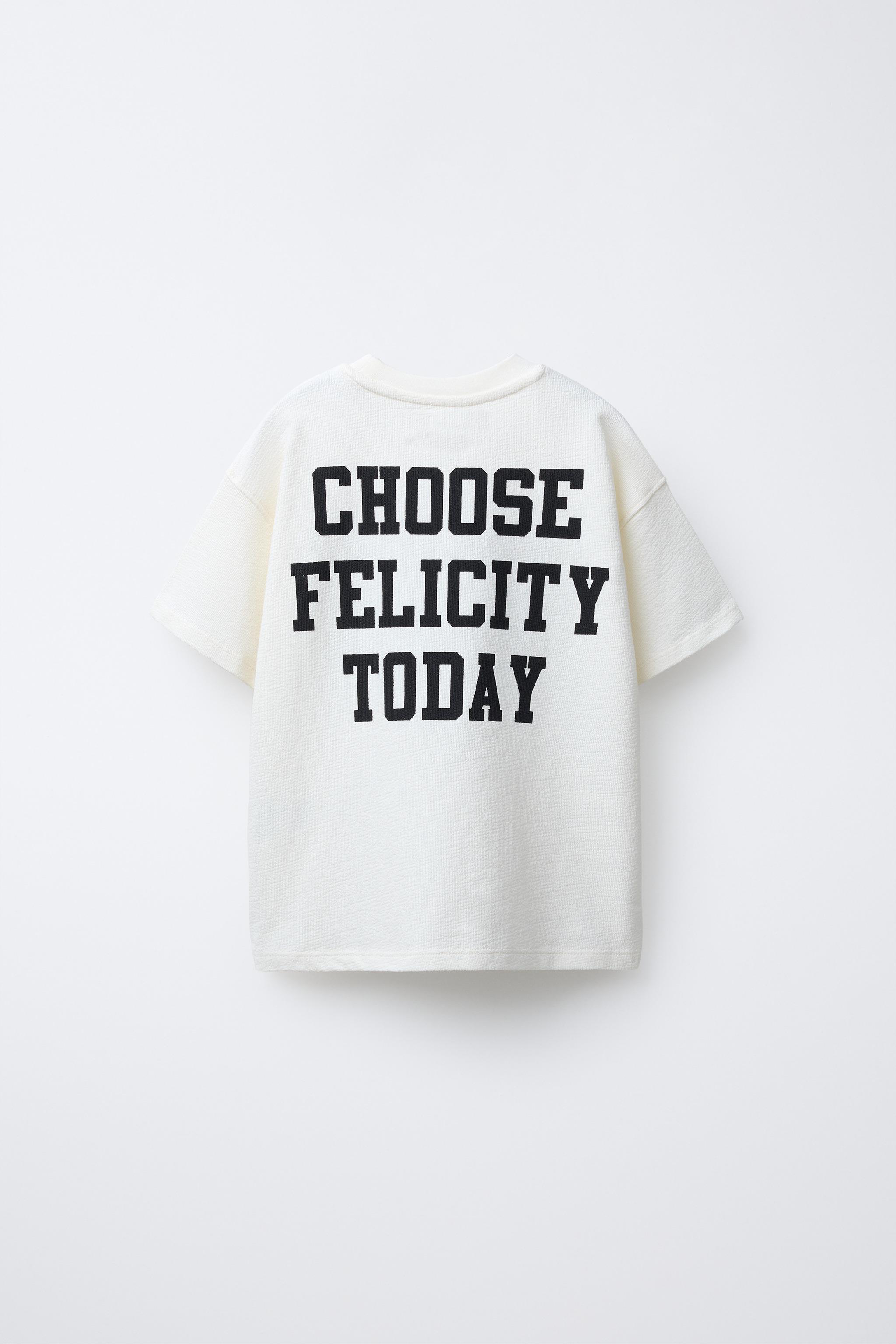 NUMBER AND TEXT PRINT T-SHIRT